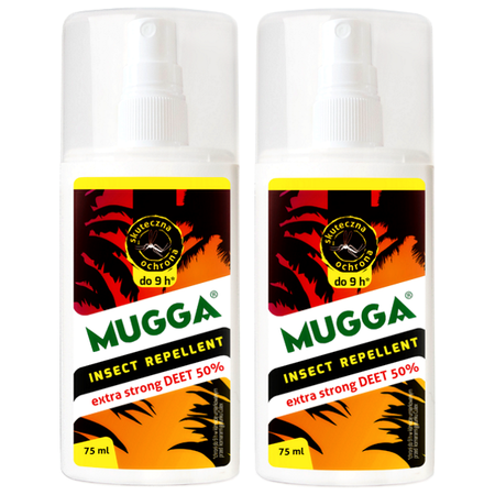 2 x Mugga STRONG spray 50% DEET 75ml - Jaico (zestaw)